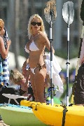 Pamela Anderson in white bikini