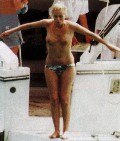 Patsy Kensit nude in Topless swimming