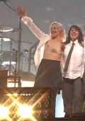 Phoebe Bridgers nude in boob flash
