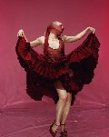 Piper Perabo in Phil Knott Photoshoot See Through Red Dress