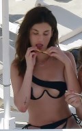 Rainey Qualley in Nip slip