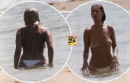 Raquel Loureiro nude in Topless sunbathing