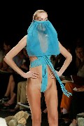 Rie Rasmussen in Mercedes-Benz Fashion Week