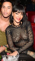 Rihanna in see  through