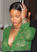Rihanna in see  through