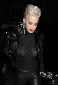Rita Ora in see  through