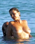Sadie Frost nude in Topless on the Beach