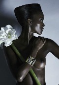 Stella Vaudran nude in topless photo shoot