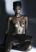Stella Vaudran nude in topless photo shoot
