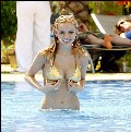 Stephanie McMichael in gold bikini