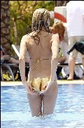 Stephanie McMichael in gold bikini