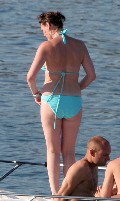 Suranne Jones in blue bikini