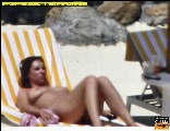 Tatiana Santo Domingo nude in Topless sunbathing