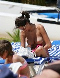 Anna Draganska nude in Topless sunbathing