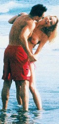 Tonya Kinzinger nude in Topless swimming