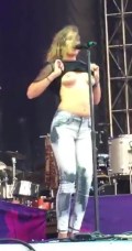 Tove Lo nude in boob flash