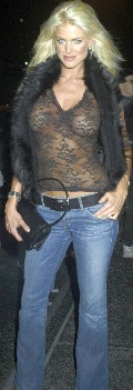 Victoria Silvstedt in Victoria Silvstedt See Through Top
