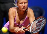 Victoria Azarenka in playing tennis