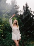 Virginia Gardner in photo shoot