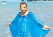 Ute Christensen in photo shoot