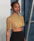 Zoe Saldana in see  through