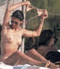 Adeline Blondieau nude in Topless sunbathing