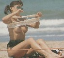 Alessandra Pesaturo nude in Topless swimming