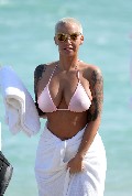 Amber Rose in see  through