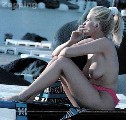 Bárbara Rey nude in topless at the pool