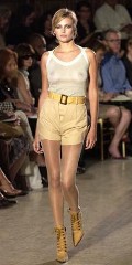 Bridget Hall in catwalk oops