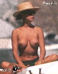 Nancy Brilli nude in Topless sunbathing