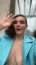 Camren Bicondova in nip slip