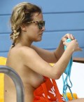 Caroline Flack nude in topless