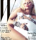 Miley Cyrus nude in W
