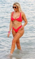 Chloe Ferry in Nip slip