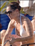 Claire Merry nude in Topless swimming
