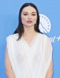 Crystal Reed in see  through