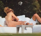 Daniela Urzi nude in Topless sunbathing
