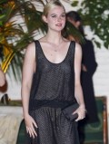 Elle Fanning in see  through