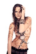 Eniko Mihalik nude in topless photoshoot