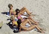 Erin Wasson nude in Topless sunbathing