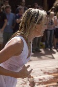 Fearne Cotton in see-through dress as Fearn gets pushed into a pool
