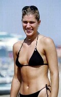 Francesca Piccinini nude in Topless swimming