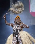 Grace Jones nude in body paint