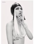 Grimes in photo shoot