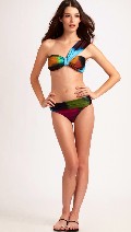 Carly Foulkes in Saks Fifth Avenue Swimwear 