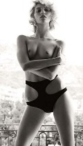 Anja Rubik nude in Vogue DE
