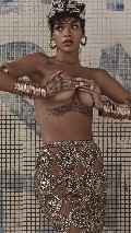 Rihanna nude in Vogue BR