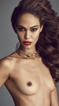 Joan Smalls nude in LUI