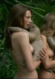 Georgina Stojiljković nude in French TV "The Making of Pirelli 2010"